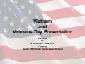 Vietnam And Veterans Day Presentation