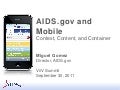 AIDS.gov and mobile at the ViiV Summit
