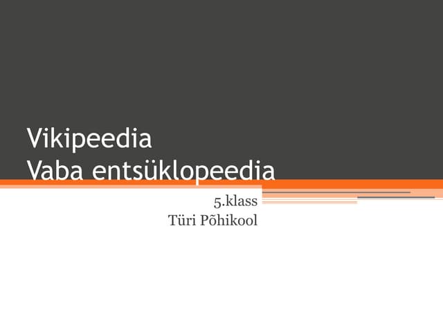 Vikipeedia