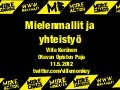 Mielenmallit yhteisön kehittymisessä - Ville Keränen