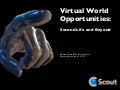 Virtual World Opportunities: Second Life and Beyond