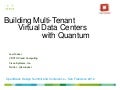 Virtual Data Centers with OpenStack Quantum