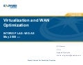 Virtualization and WAN Optimization