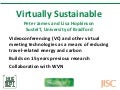 Virtually sustainable