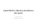 Gianluigi Viscusi, Libertà e pluralismo dei valori II