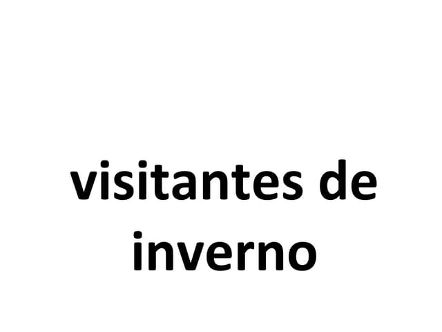 Visitantes invernais