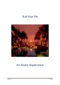 Hua Hin, Thailand: An Exotic Experience