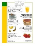 Vistas Breakfast Menu