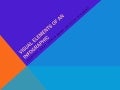Visual elements of an infographic