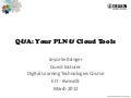 Q&A session: Your PLN & Cloud Tools