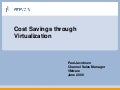 VMware Cost Savings Through Virtualization