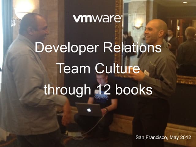 VMware Developer Relations Team Cul...