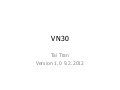 Thông tin cơ bản chỉ số VN30 - TaiTran