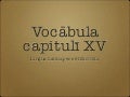 Vocabula cap. xv