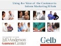 Using the Voice of the Customer to Inform Marketing Efforts