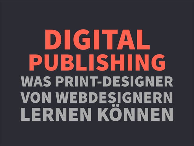 Digital Publishing