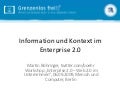 Information und Kontext im Enterprise 2.0