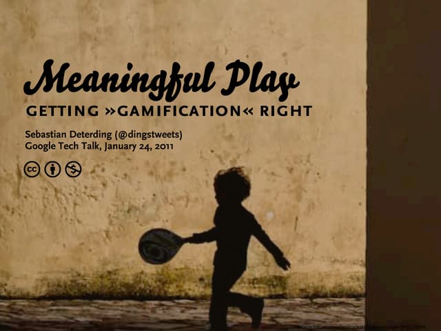 Meaningful Play. Getting »Gamificat...