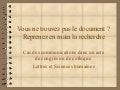 Vous ne trouvez pas   communication dans un acte de congrès ou de colloque