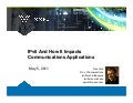 IPv6 and How It Impacts Communication Applications