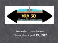 VRA 2012, Awards