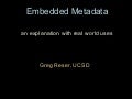 VIZ Embedded Metadata Workshop