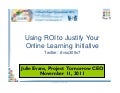 Using ROI to Justify Your Online Learning Initiative