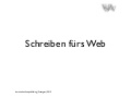 Schreiben fürs Web