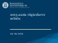 2013. aasta riigieelarve eelnõu