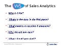 The W5 of Sales Analytics