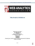 WAA Web Analytics Definitions