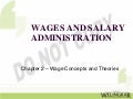 Wages: Concepts and Theories