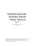Wahdah Islamiyah - Bantahan Kepada Salafy Ekstrem Bagian V