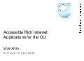 Accessible Rich Internet Applications for the OU