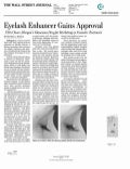 Dr. Darm Latisse by Allergan (Wall Street Journal Article)