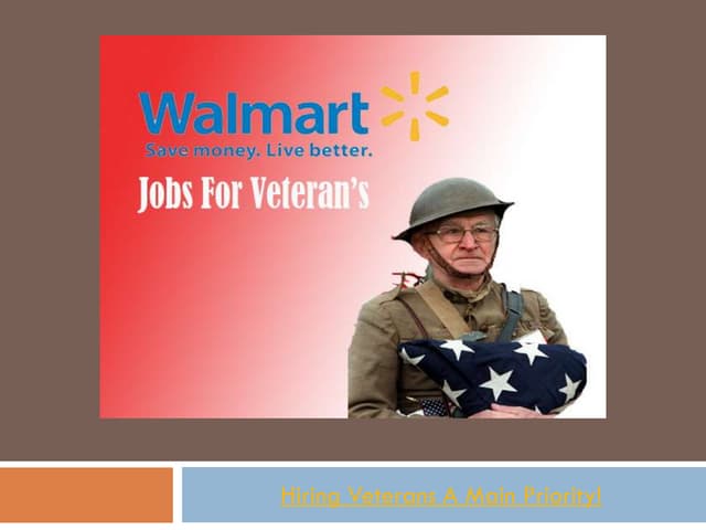 Walmart hiring veterans