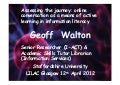 Walton - Assessing the journey: online conversation as a means of active learning in information literacy