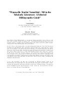 Wanna be startin somethin, mj in the scholarly literature, a selected bibliographic guide