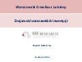 Warsaw watch 3 - Inwestycje w Warszawie - raport SW Research