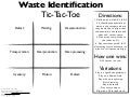 Waste Identification Tic-Tac-Toe