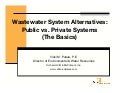 Wastewater Treatment Systems-Public And Private
