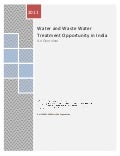 Water and waste water treatment opportunity in india