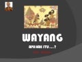 Wayang