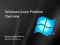 Windows Azure & How to Deploy Wordress
