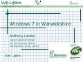 Warwickshire County Council and Schools with Windows 7