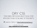 WordCamp NYC - DRY CSS