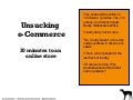 Wcphilly- Unsucking e-Commerce