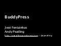 BuddyPress - WordCamp Brazil 2009