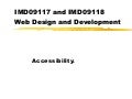 Week 5 - Accessibility