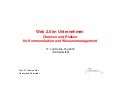 Web 2.0 - Chancen und Risiken fuer Unternehmen (Version 2007)